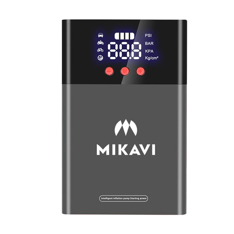 Mikavi EnerJump 1: booster z powerbankiem USB i wyświetlaczem LCD