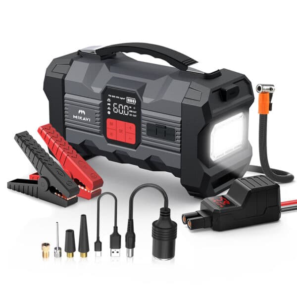 Jump starter Mikavi EnerJump 2 z kompresorem powietrza
