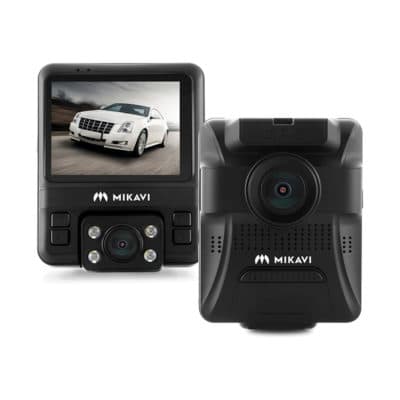 Mikavi PQ2 zestaw dual - kamera przednia i tylna z ekranem LCD i diodami IR