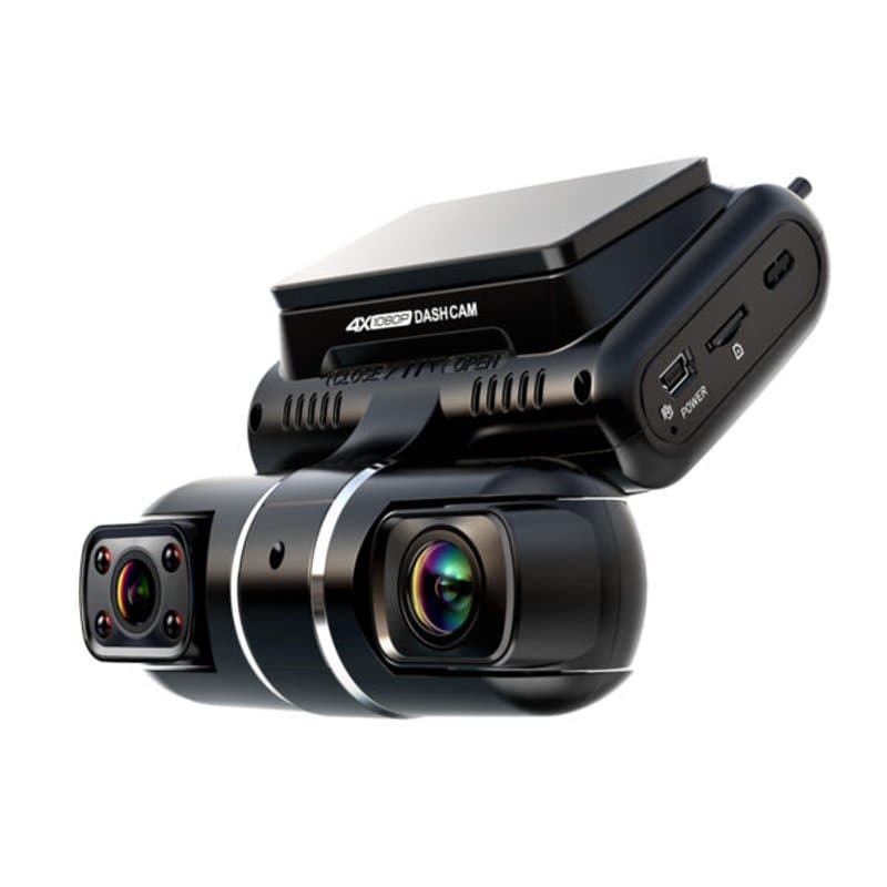 Mikavi PQ7 4CH widok z boku ze złączem USB-C i slotem na kartę microSD