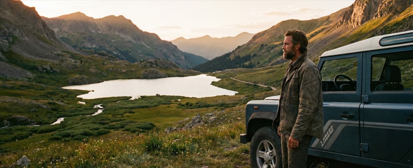 Kierowca przy samochodzie z kamerą Mikavi PQ8