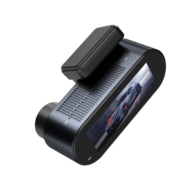 Wideorejestrator Mikavi PQ8 widok perspektywiczny z ekranem