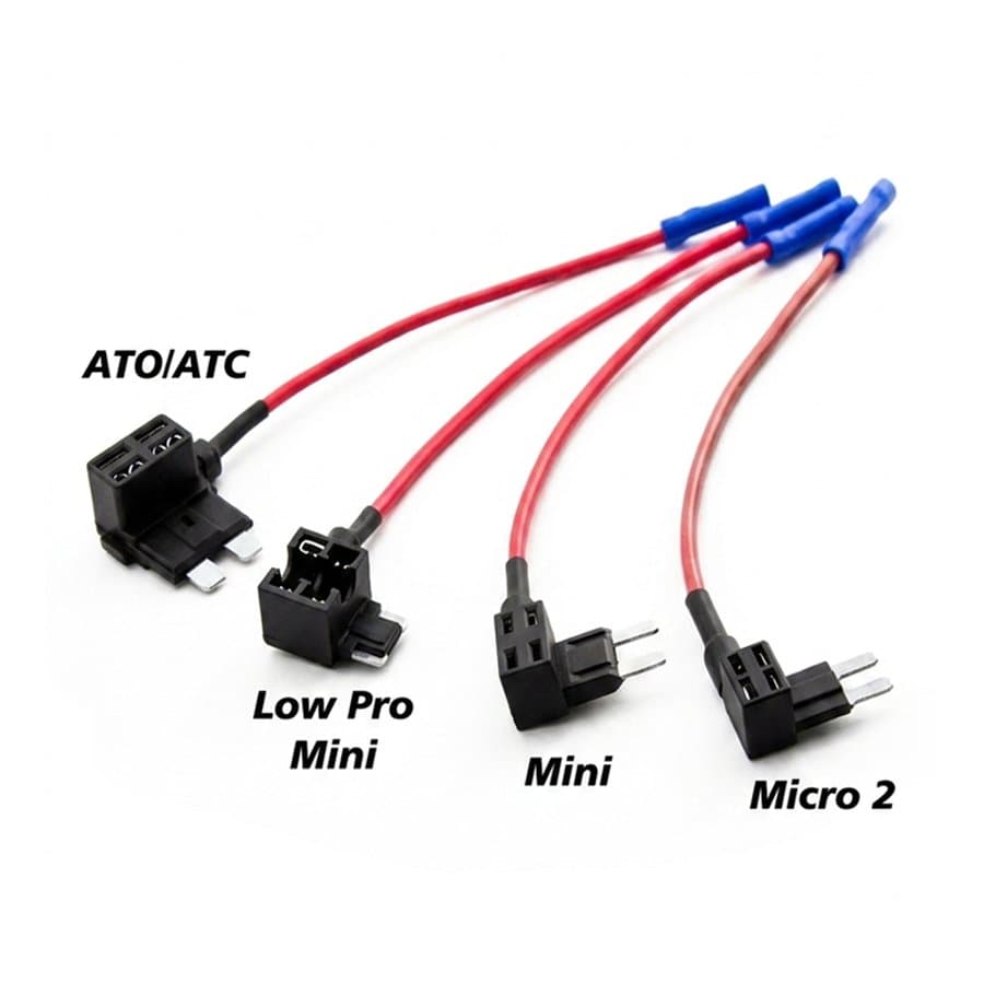 Zestaw przejściówek bypass do skrzynki z bezpiecznikami — ATO/ATC, Low Pro Mini, Mini, Micro2