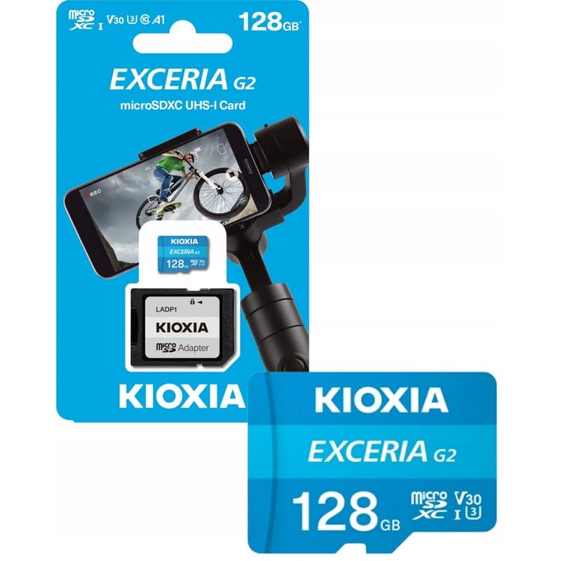 Karta pamięci KIOXIA Exceria G2 microSDXC 128GB do wideorejestratora