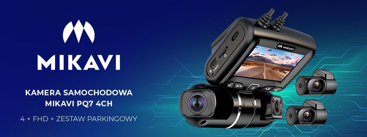 Mikavi PQ7 4CH - kamera samochodowa z czterema kamerami Sony STARVIS Full HD