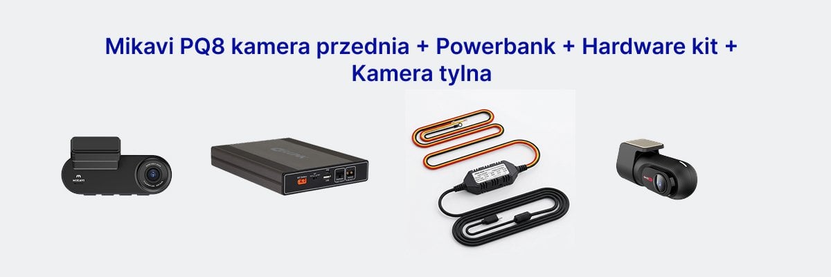 Montaż wideorejestratora Mikavi PQ8 z trybem parkingowym i powerbankiem Cellink
