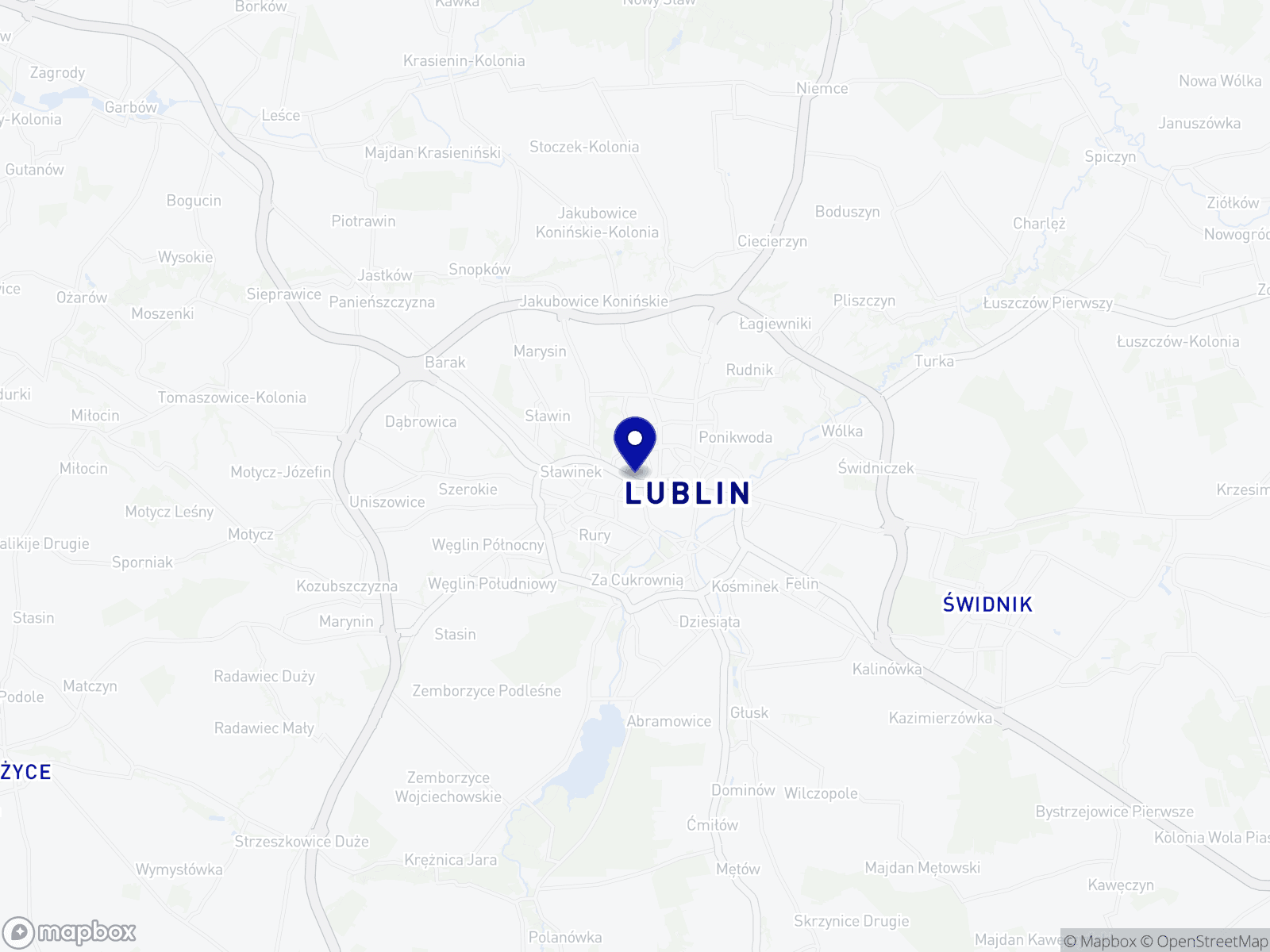 Mapa dojazdu do Sound Audio System, ul. Północna 67, Lublin
